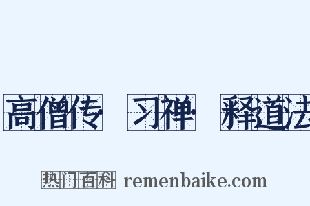 高僧传·习禅·释道法是什么意思的图片